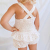 Muslin Ruffle Peplum Top - Elyse