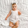 Muslin Ruffle Peplum Top - Elyse