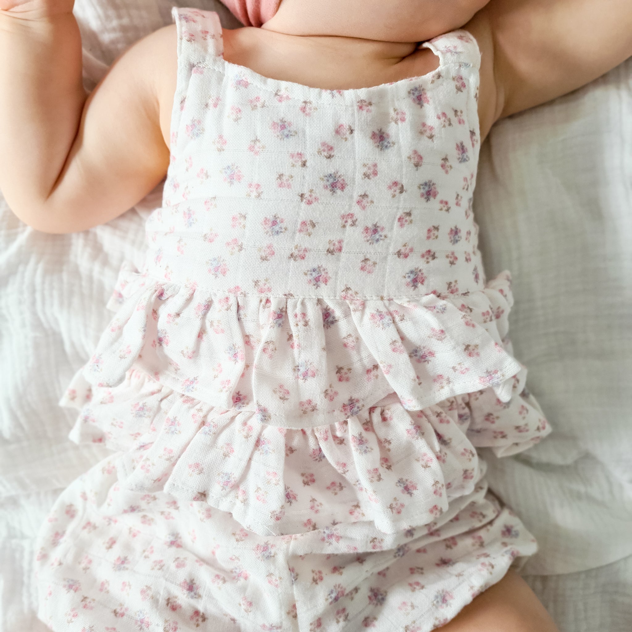 Muslin Ruffle Peplum Top - Elyse