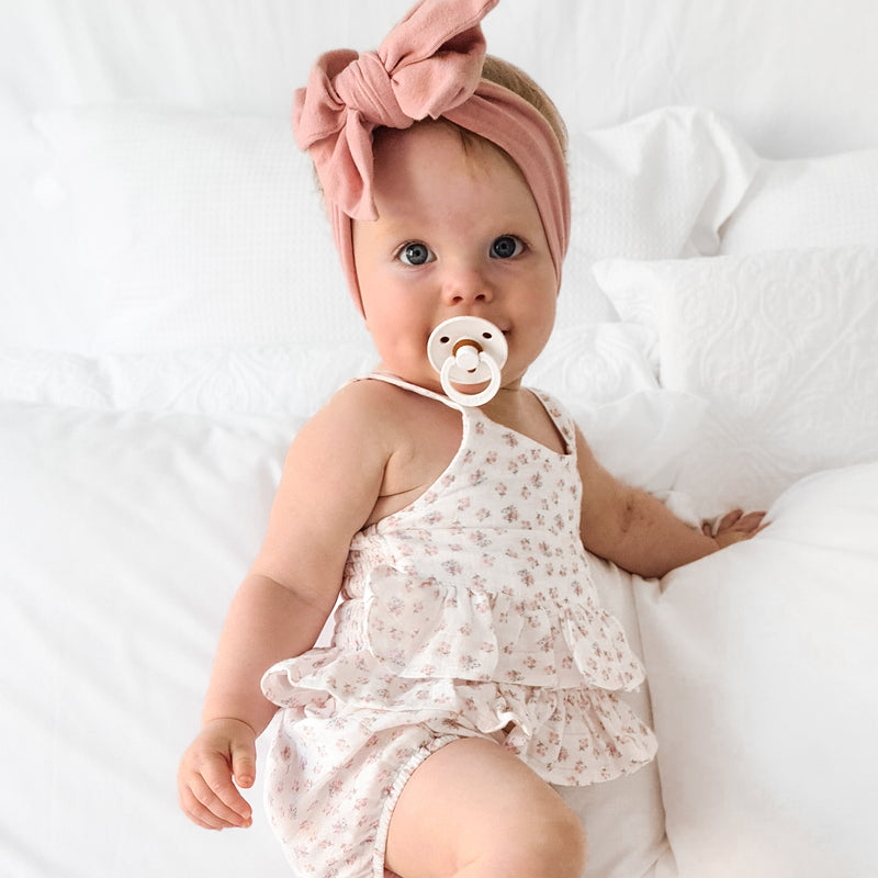 Muslin Ruffle Peplum Top - Elyse