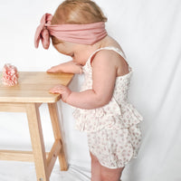 Muslin Ruffle Peplum Top - Elyse