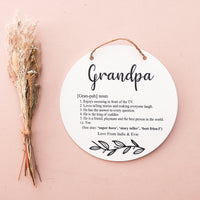 Definition Grandfather Plaque - UV Printed