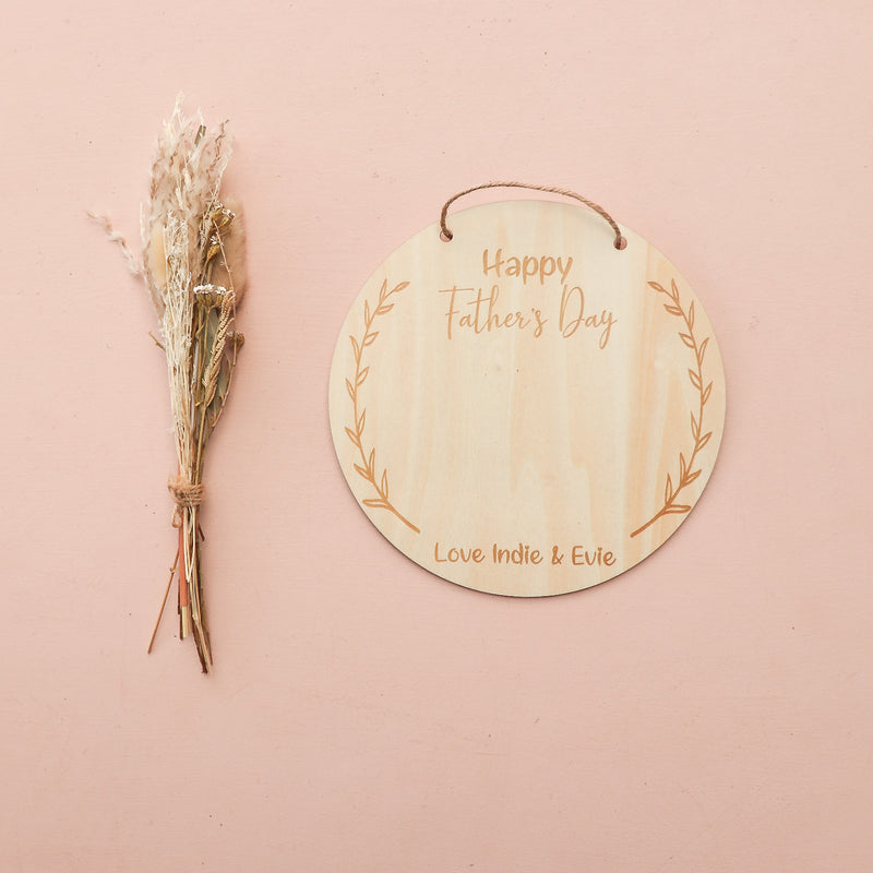 Father's Day Photo Plaque - Happy Father's Day