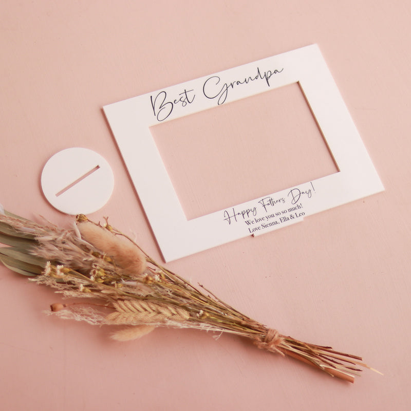 Acrylic Photo Frame - Happy Fathers Day