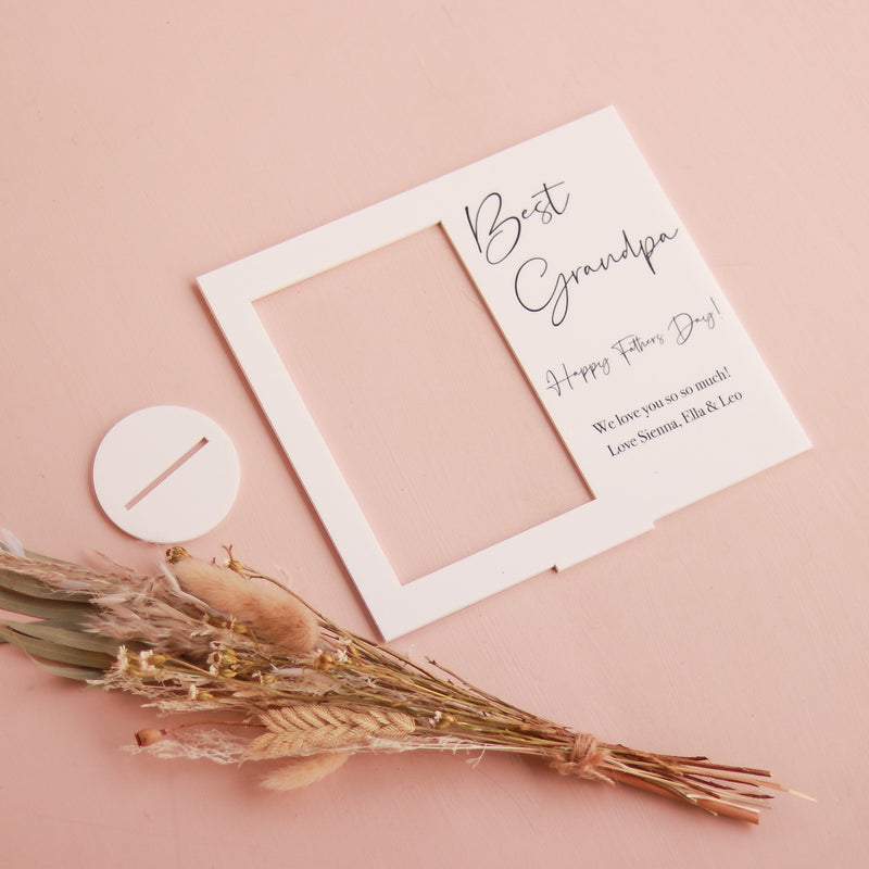 Acrylic Photo Frame - Happy Fathers Day