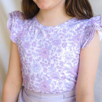 Floral Short Sleeve Flutter - Haven