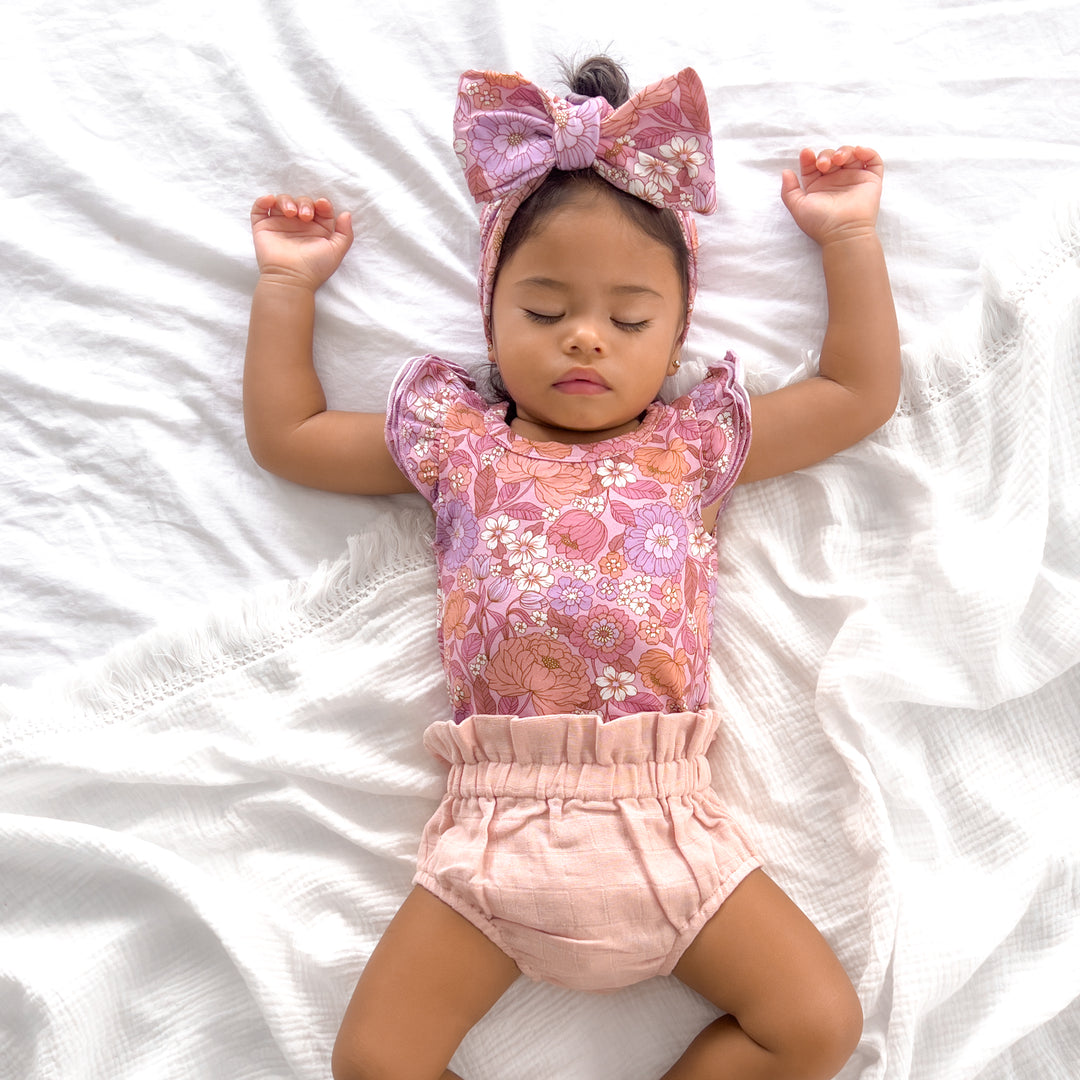 Floral Short Sleeve Flutter - Lainey