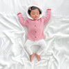 Fur Hood Knitted Cardigan - Rosewater