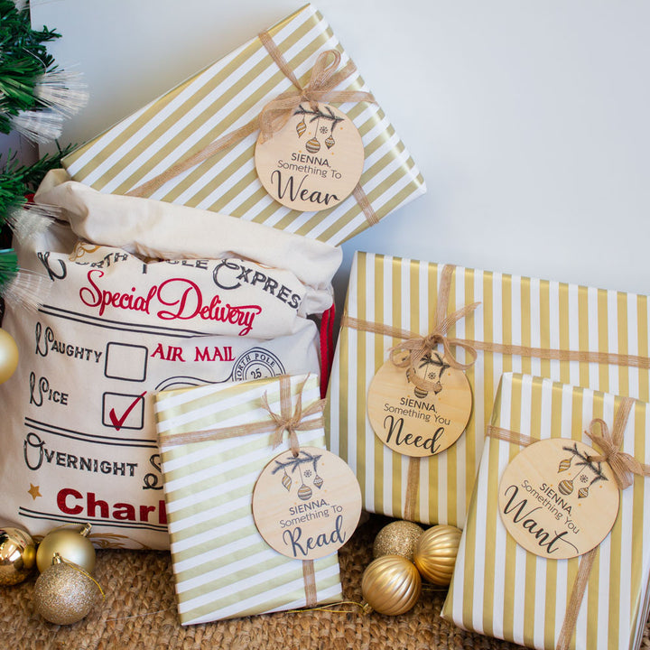 Wooden Gift Tags - Custom Name