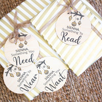 Wooden Gift Tags - Custom Name