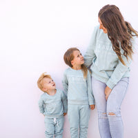 Mummy Crew Neck Logo Jumper - Glacier