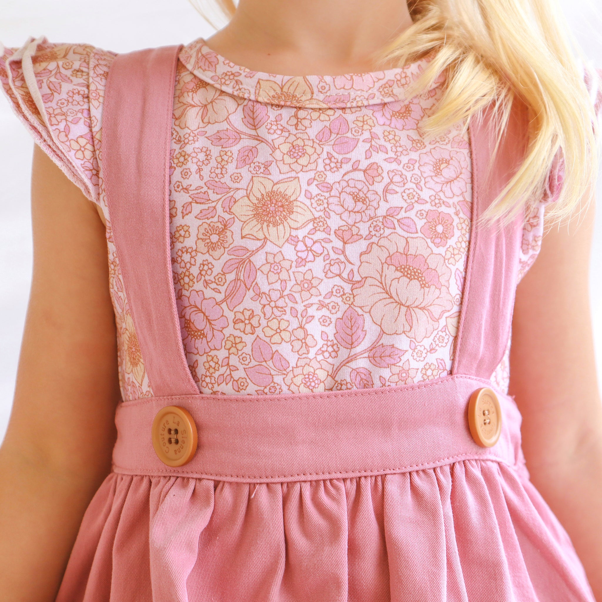 Floral Short Sleeve Flutter - Goldie