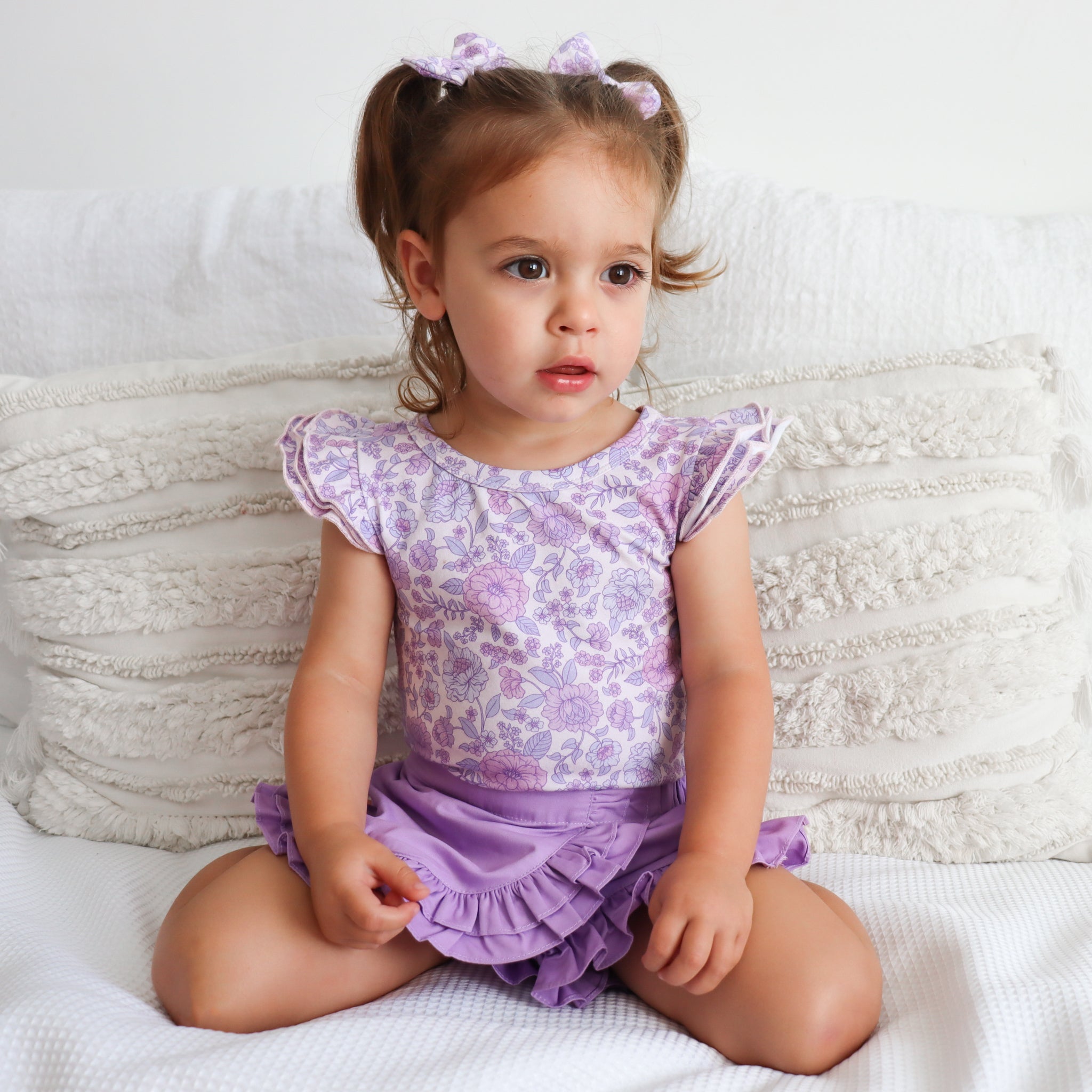 Floral Short Sleeve Flutter - Haven