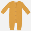 Cozy Long Sleeve Louie Romper - Honey Mustard