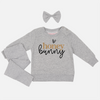 Easter Personalised Crew Neck - Honey Bunny - Grey