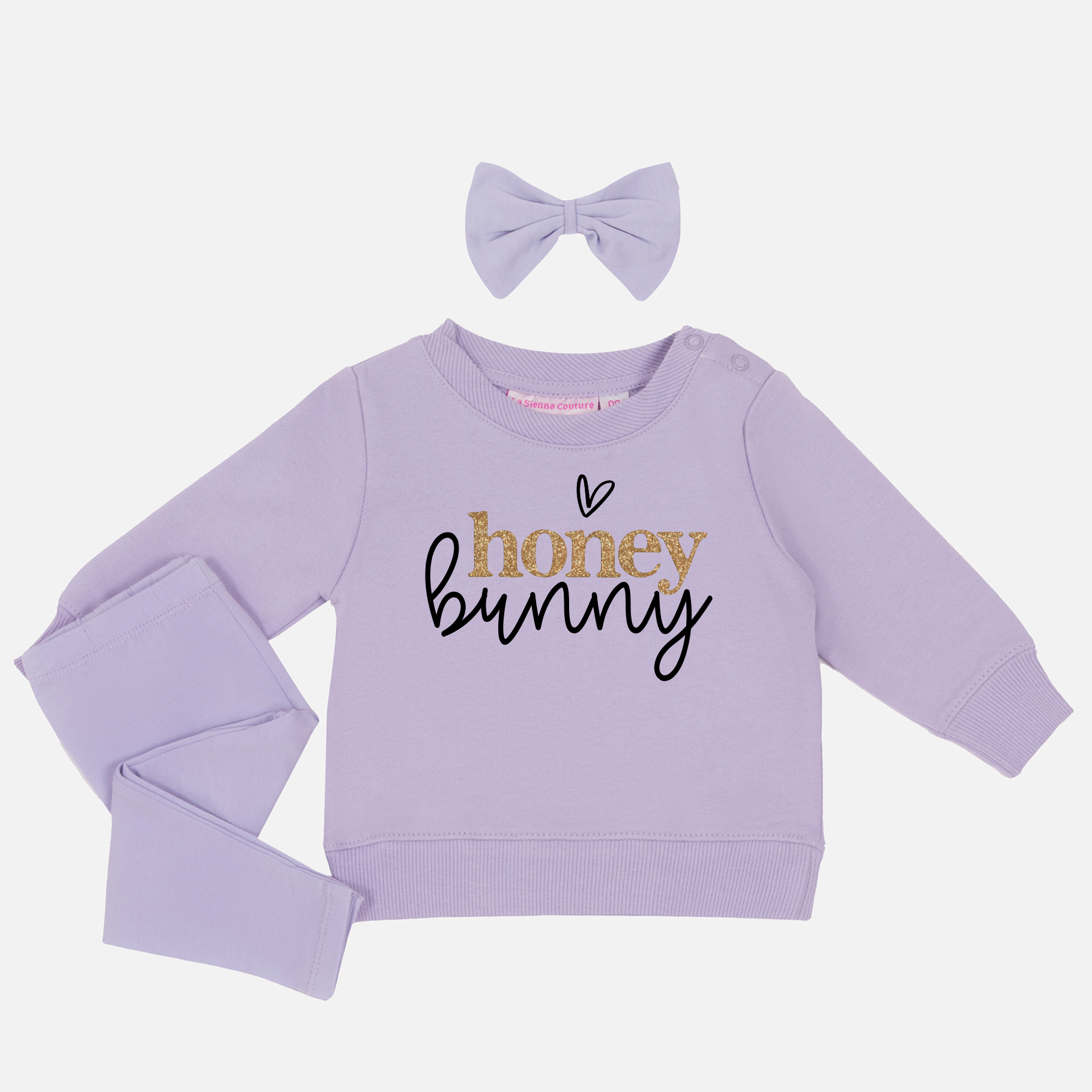 Easter Personalised Crew Neck - Honey Bunny - Lilac