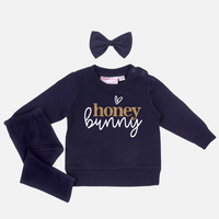 Easter Personalised Crew Neck - Honey Bunny - Navy