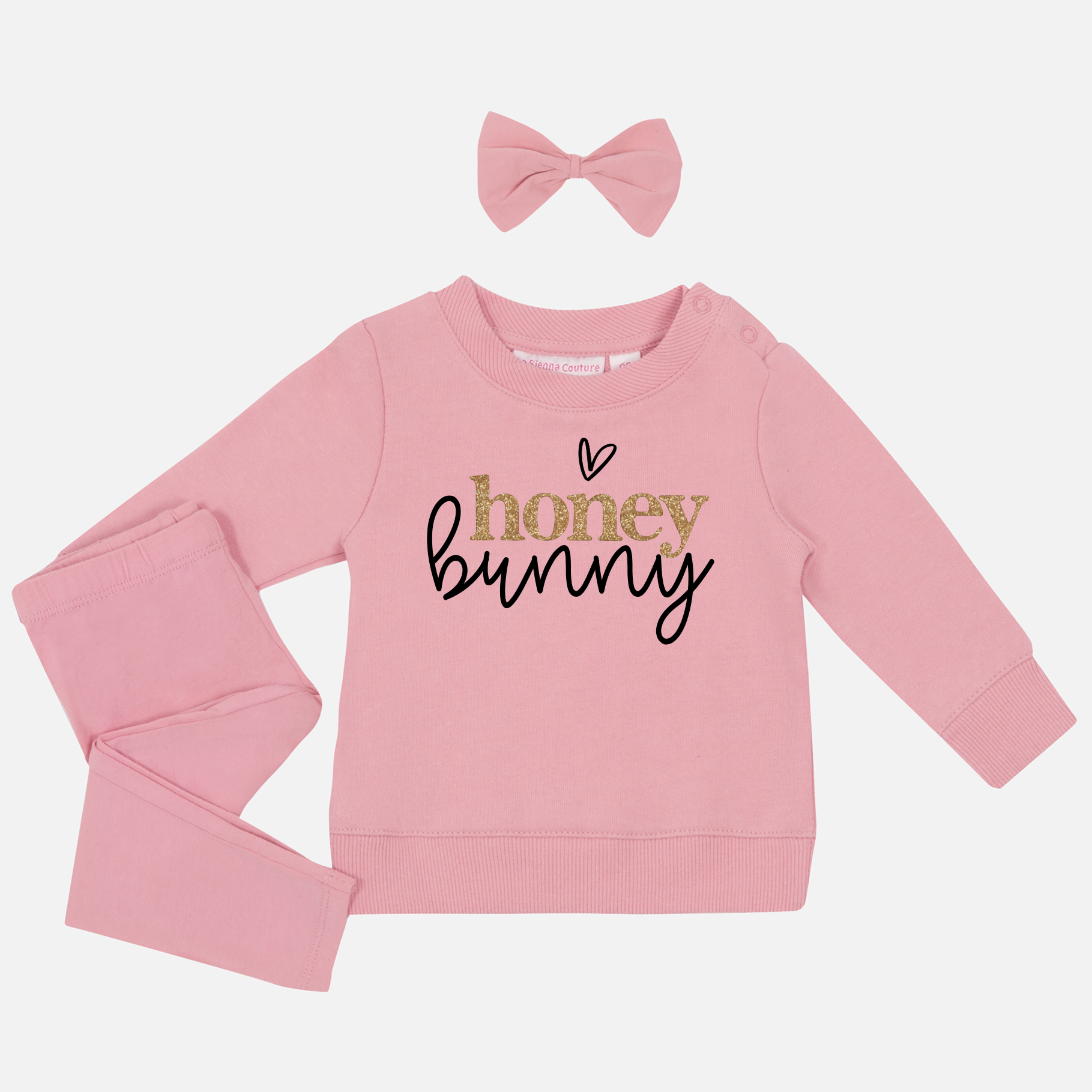 Easter Personalised Crew Neck - Honey Bunny - Pink – La Sienna Couture