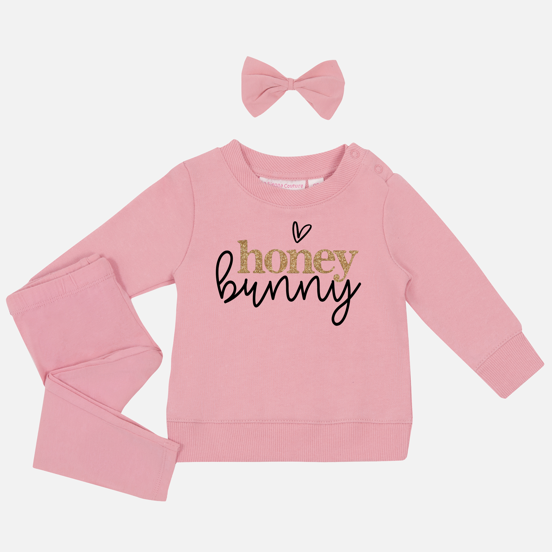 Easter Personalised Crew Neck - Honey Bunny - Pink