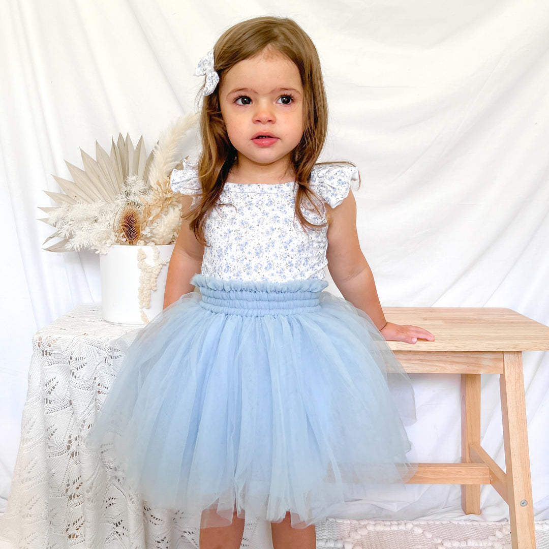 Tulle Tutu Skirt Ice Blue – La Sienna Couture