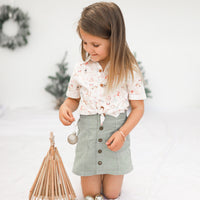 Cord Skirt - Sage