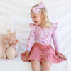 Floral Long Sleeve Flutter - Junie