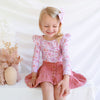 Floral Long Sleeve Flutter - Junie