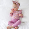 Floral Long Sleeve Flutter - Junie