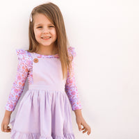 Floral Long Sleeve Flutter - Junie