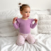 Cozy Long Sleeve Flutter - Lavender Frost