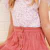 Muslin Ruffle Button Skirt - Tuscany