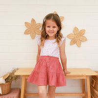 Muslin Ruffle Button Skirt - Tuscany