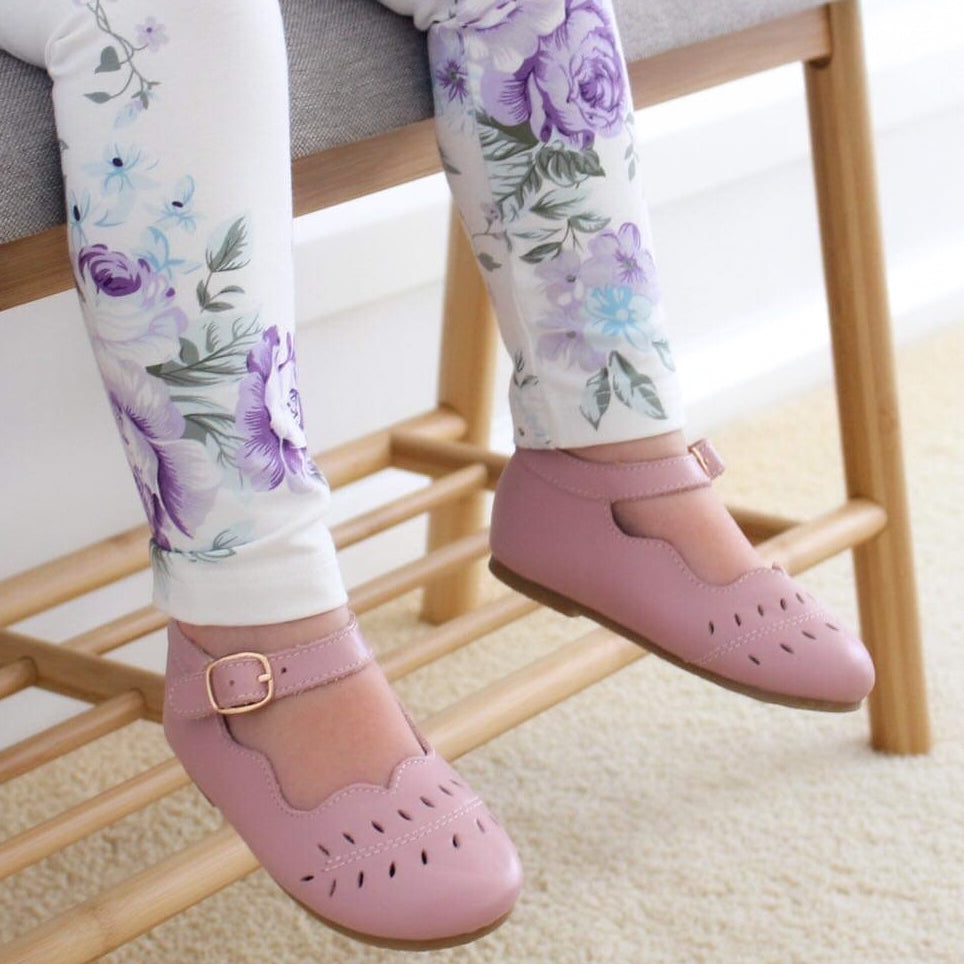 Bloom Mary Jane Shoes - Lavender Rose