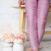 Ribbed Leggings - Lavender Mist