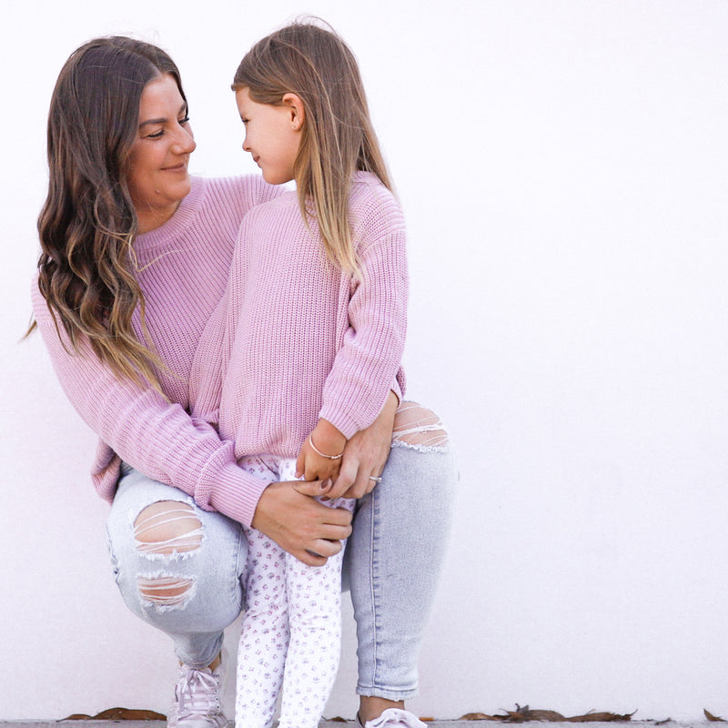 Mummy Chunky Knit - Lilac Mist