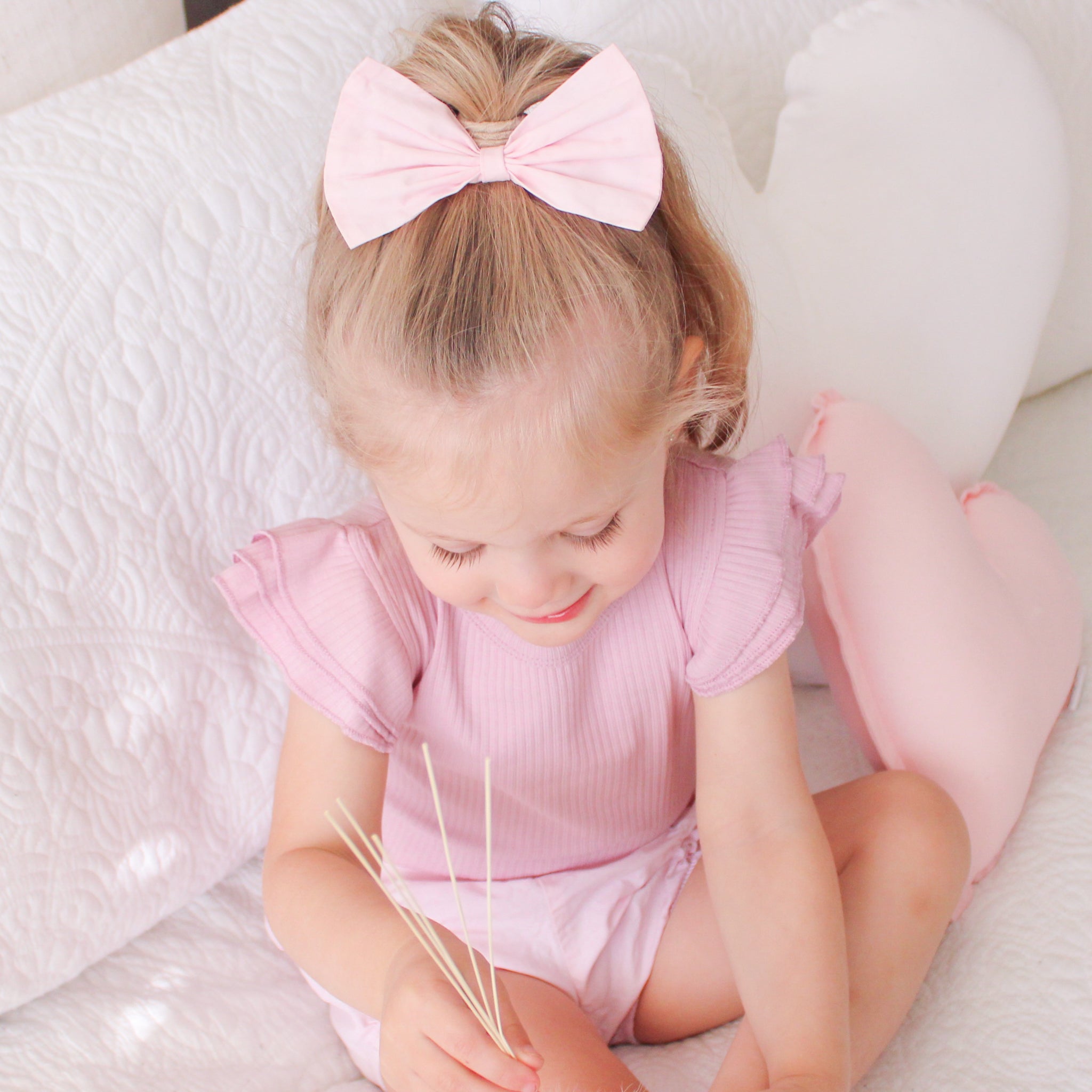 Cozy Short Sleeve Flutter & Shorts Set - Lilac Mist