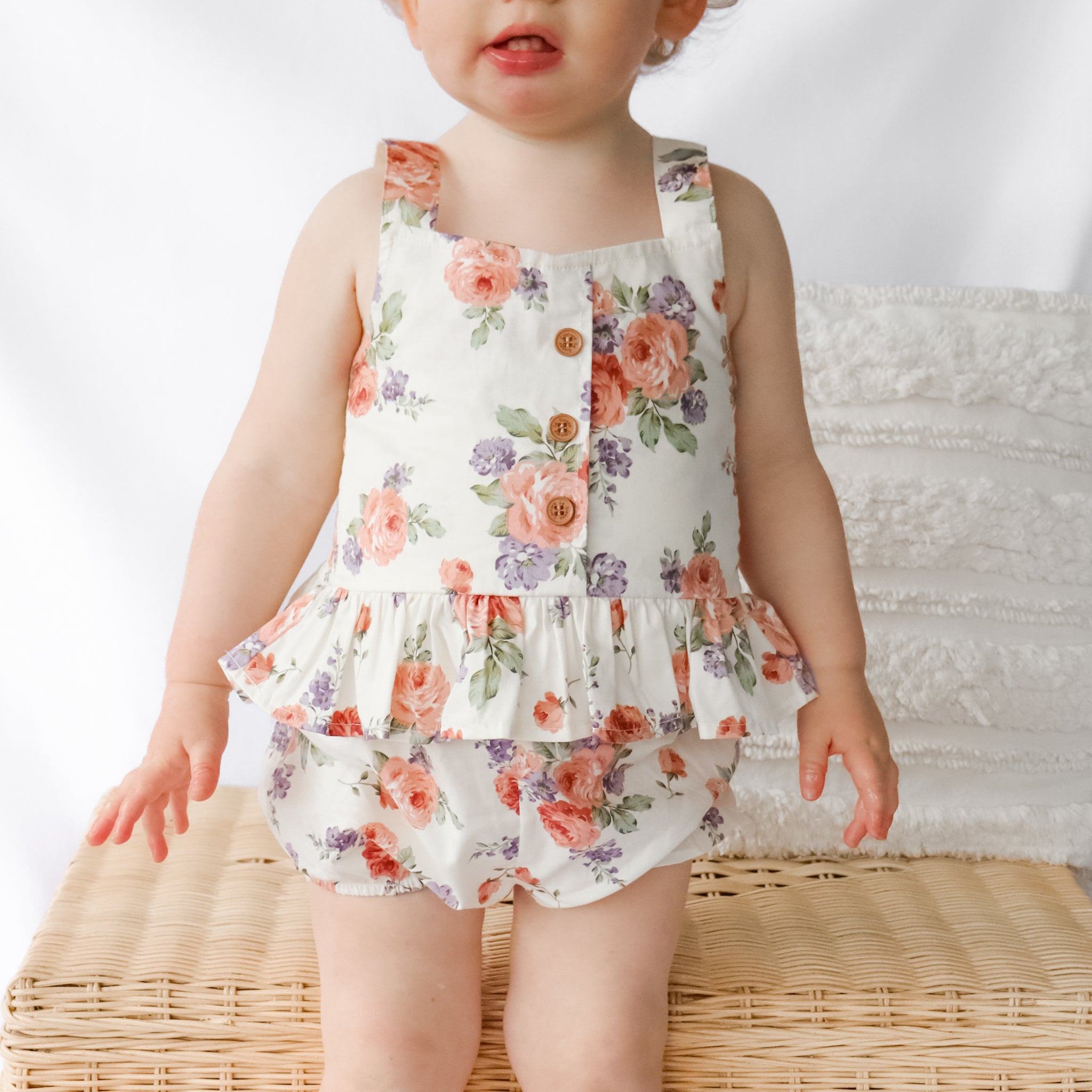 Coco Button Top & Shorts Set - Lilah
