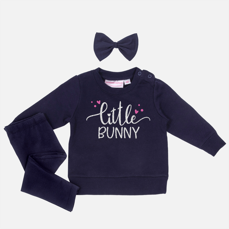 Easter Personalised Crew Neck - Little Bunny - Navy