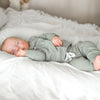 Crew Neck Logo Jumper - Basil