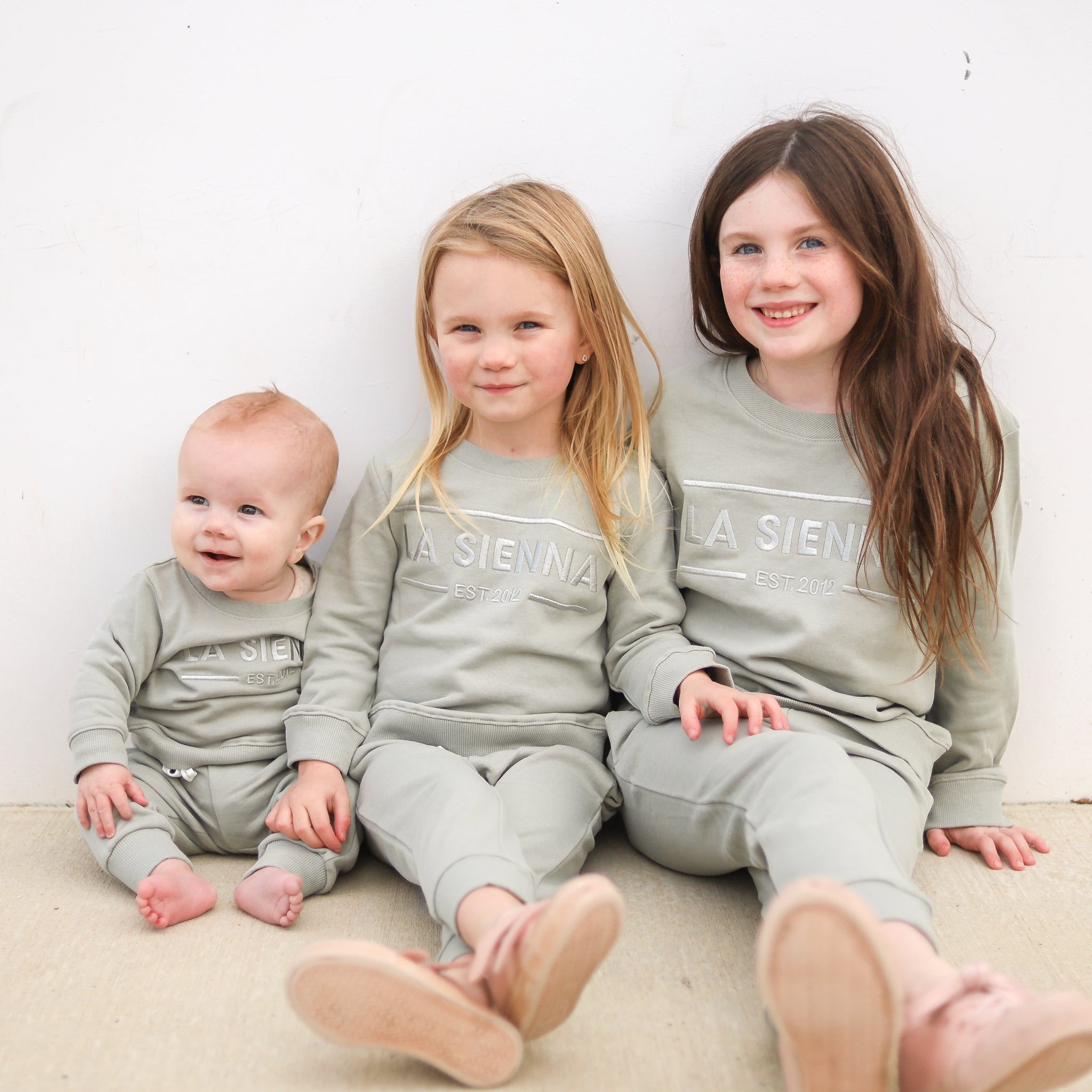 Crew Neck Logo Jumper - Basil