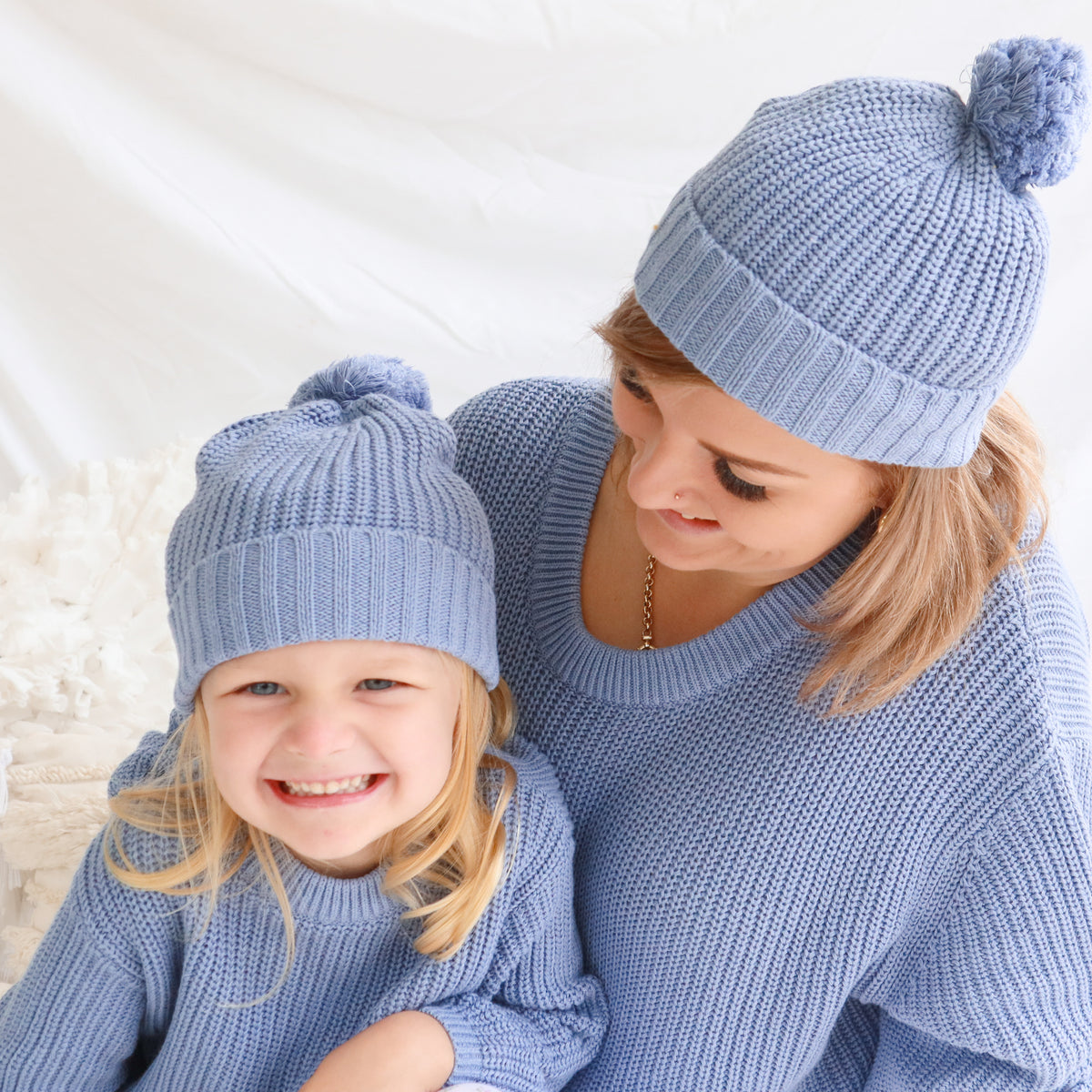 Chunky Knit Beanie - Marine
