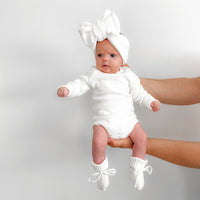 Knitted Booties - Marshmallow