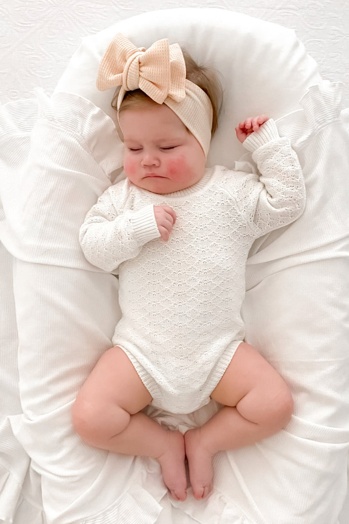 Montee Knitted Romper - Marshmallow
