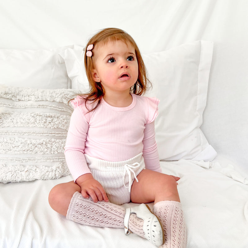 Chunky Knit Bloomers - Marshmallow