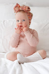 Montee Knitted Romper - Rose Quartz