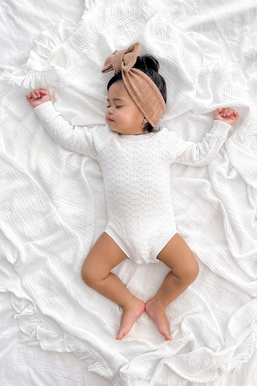 Montee Knitted Romper - Marshmallow