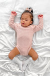 Montee Knitted Romper - Rose Quartz