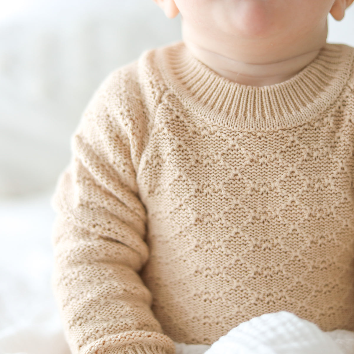Montee Knitted Romper - Oatmeal
