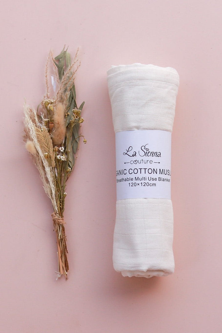 Muslin Baby Wrap - Coconut Milk
