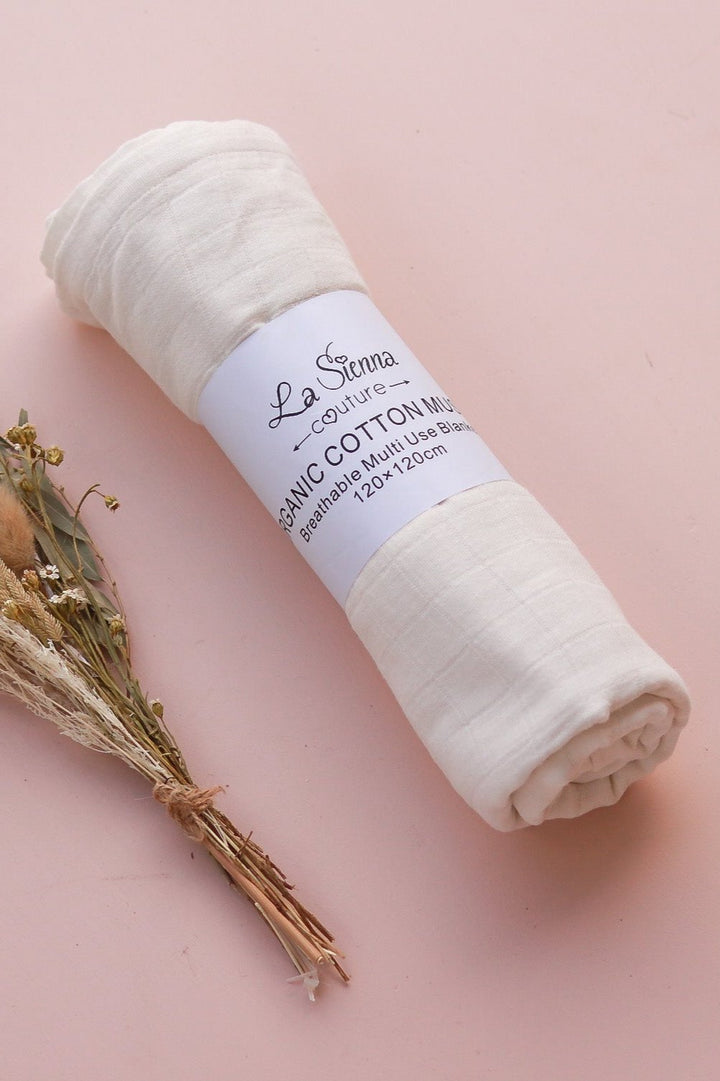 Muslin Baby Wrap - Coconut Milk
